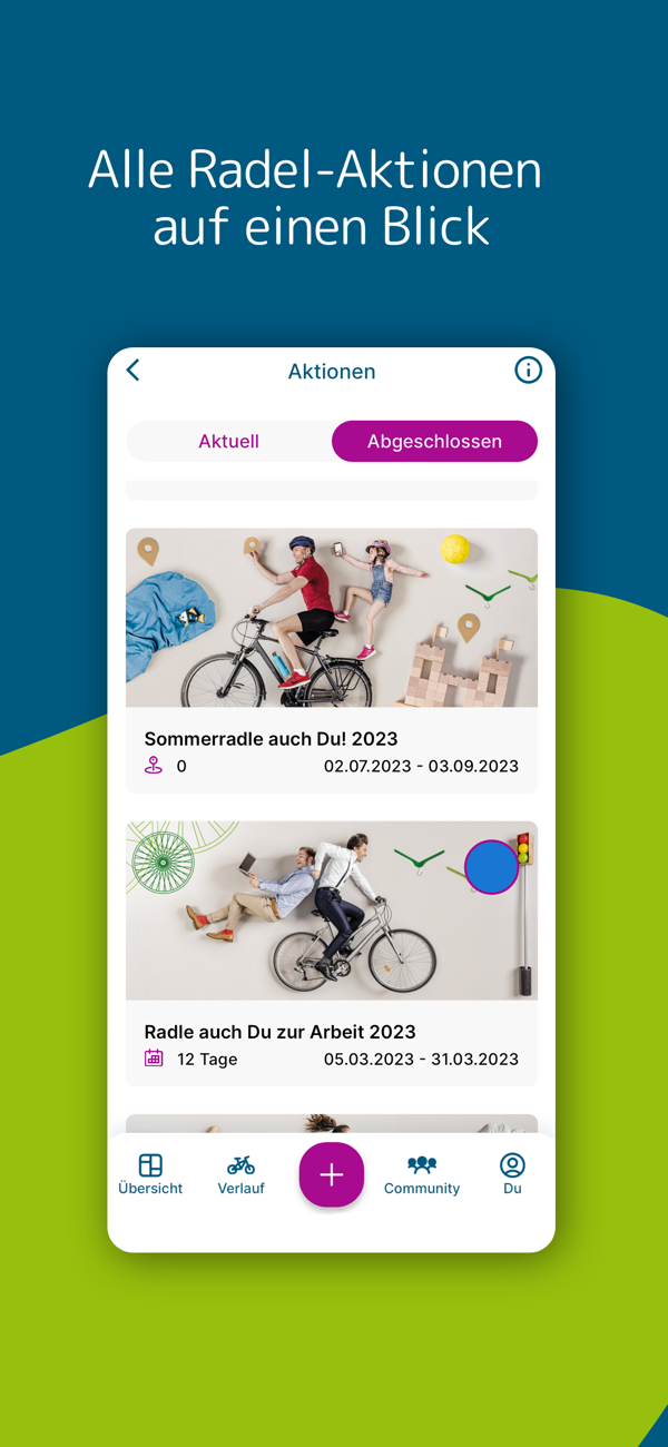 Screen Mockup Aktionen